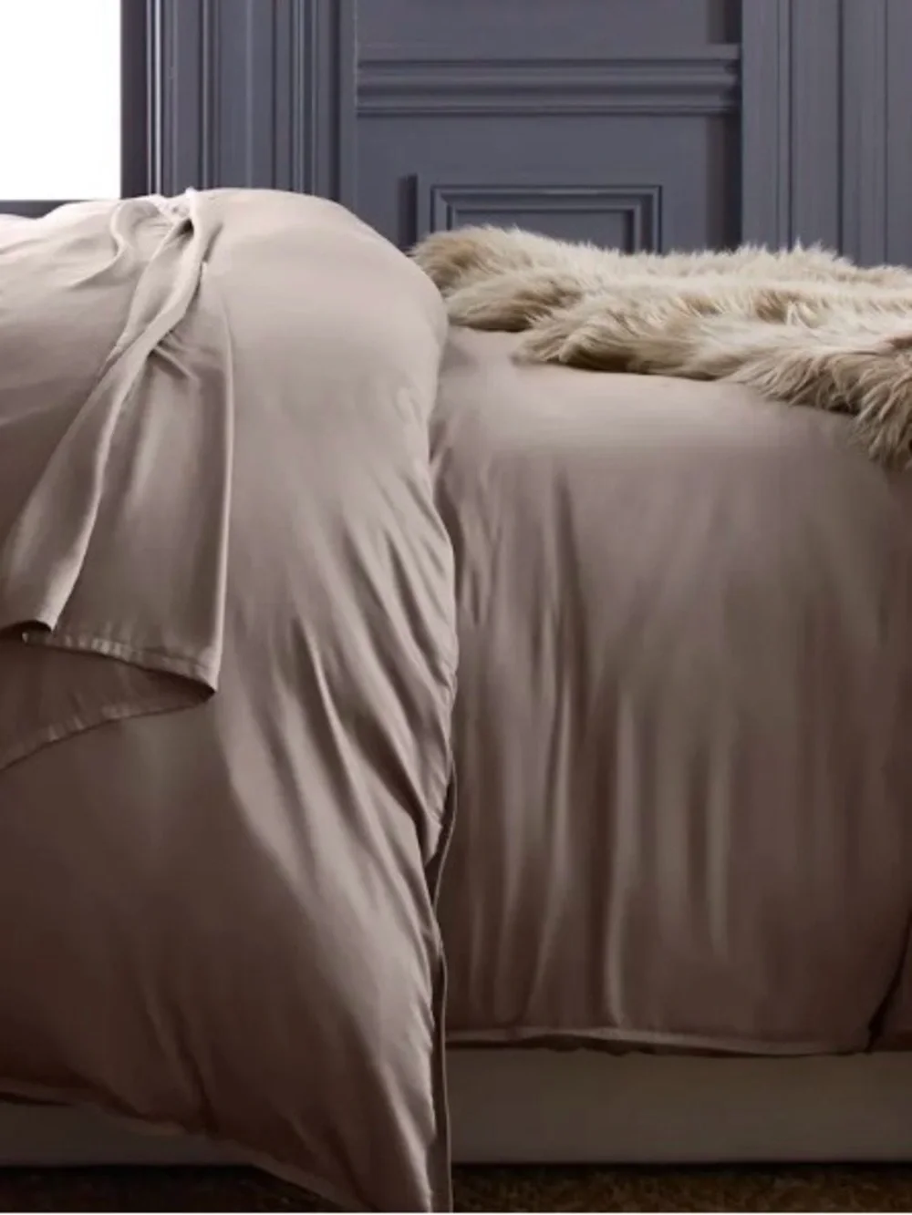 Quince Bamboo 1 Piece Duvet Cover, Full/Queen